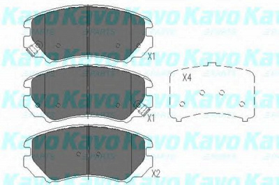 KAVO PARTS kbp3008 -  Комплект тормозных колодок, дисковый тормоз